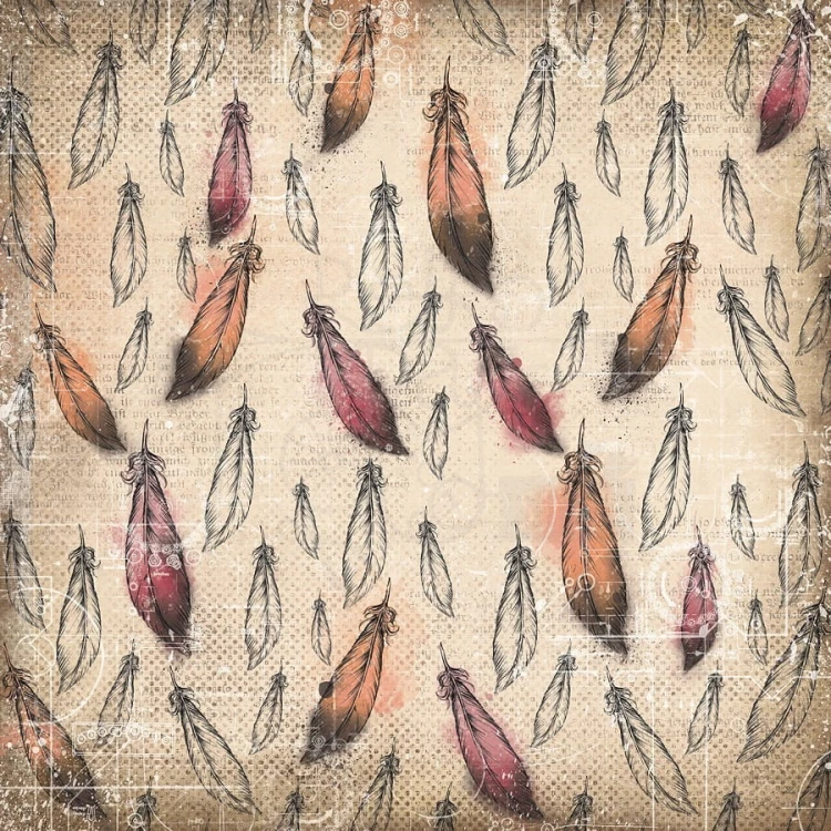 Papier 30x30 His&amp;Hers Feathers 13arts