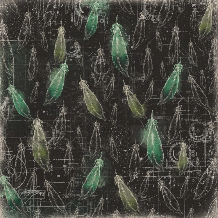 Papier 30x30 His&amp;Hers Feathers 13arts