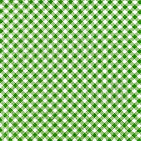 Serwetka 33 x 33 - Zielona kratka