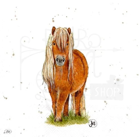 Serwetka 33x33 - Koń 2