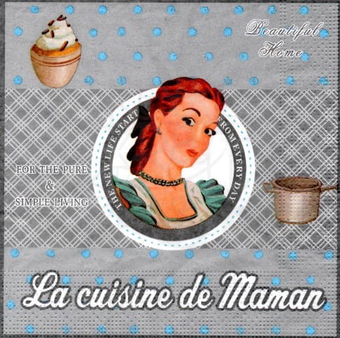 Serwetka 33 x 33 - La cuisine de Maman