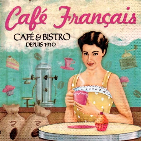Serwetka 33 x 33 - Café français