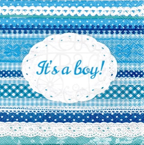 Serwetka 33 x 33 - It's a boy! To chłopiec!