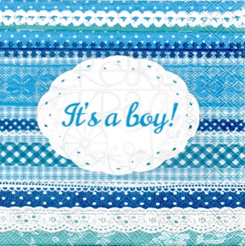 Serwetka 33 x 33 - It's a boy! To chłopiec!