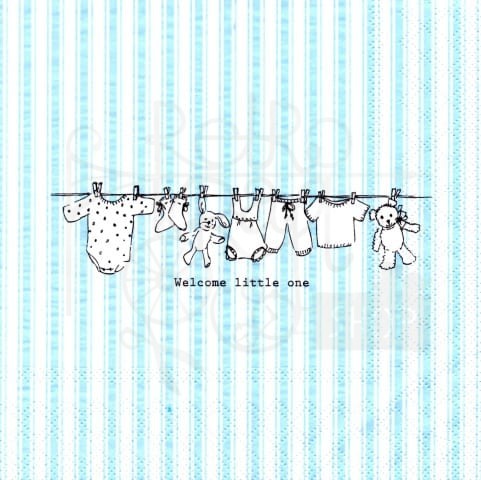 Serwetka 33 x 33 - Welcome little one chłopiec