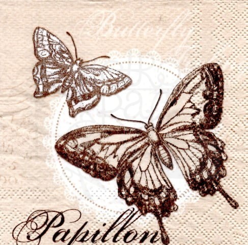 Serwetka 25 x 25 - Motyl