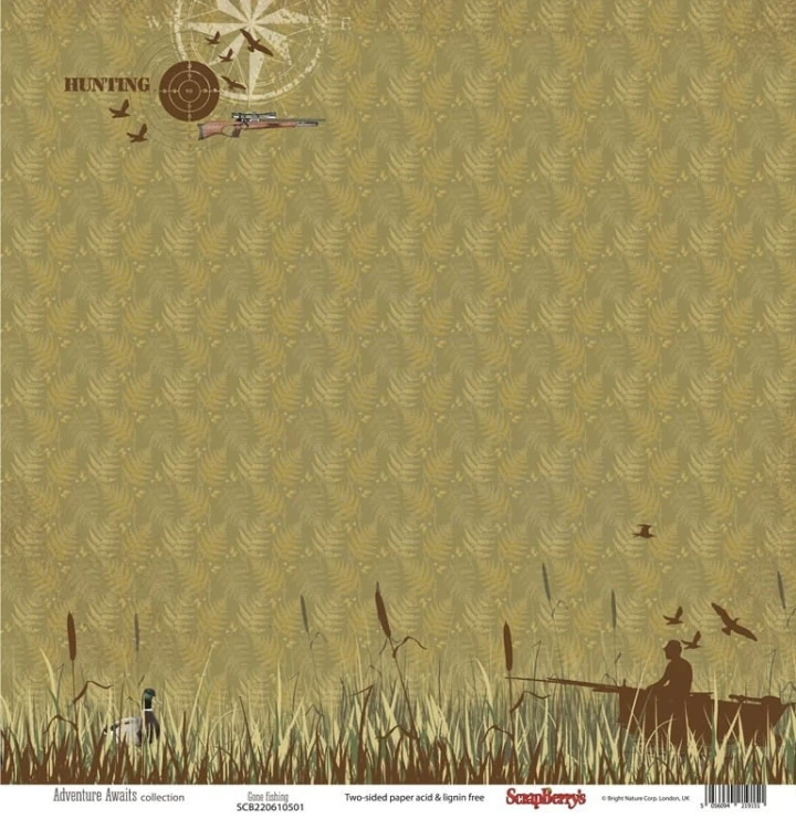Papier 30x30 Scrapberry's Adventure Awaits Gone fishing