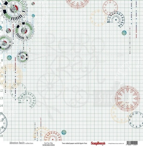 Papier 30x30 Scrapberry's Adventure Awaits Find Your Way
