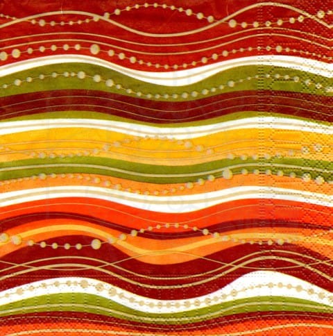 Serwetka 33 x 33 - Paski, fale