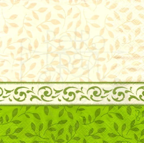 Serwetka 33 x 33 - Ornamenty, listki