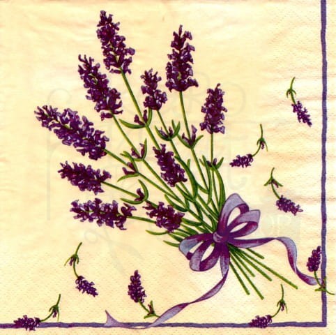Serwetka 33 x 33 - Bukiet lawendy