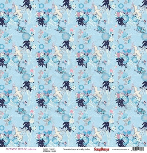Papier 30x30 Scrapberry's Japanese Dreams Paper Cranes
