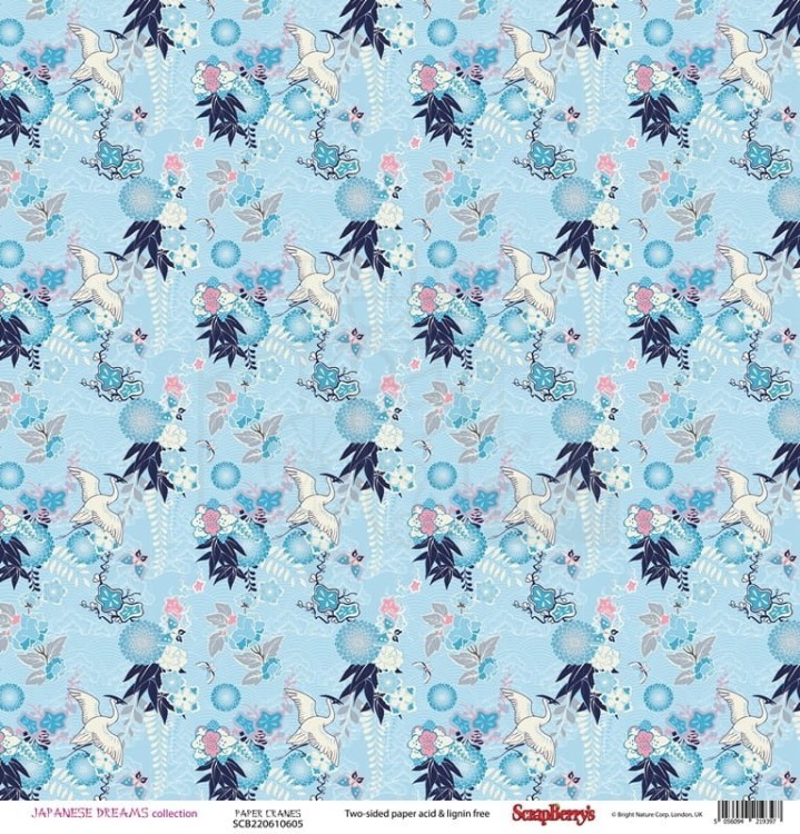 Papier 30x30 Scrapberry's Japanese Dreams Paper Cranes