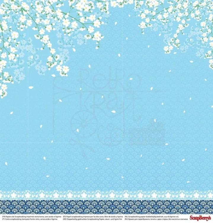 Papier 30x30 Scrapberry's Japanese Dreams Paper Cranes