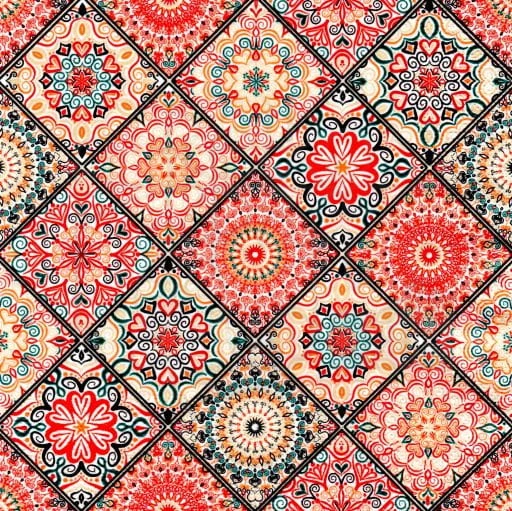 Serwetka 33 x 33 - Różowe boho