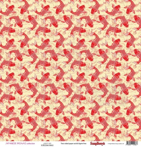Papier 30x30 Scrapberry's Japanese Dreams Lucky Koi