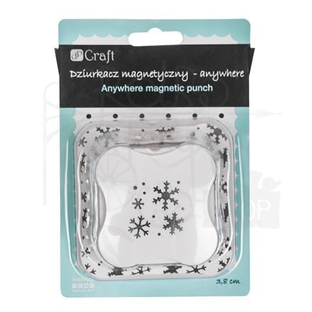 Dziurkacz magnetyczny - anywhere 3,8 cm Konfetti śnieżynki