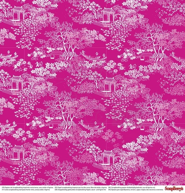 Papier 30x30 Scrapberry's Japanese Dreams Pretty Petals