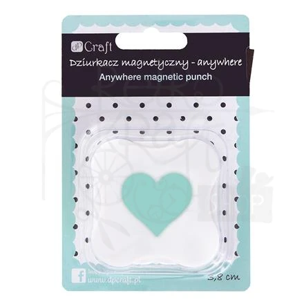Dziurkacz magnetyczny - anywhere 3,8 cm Serce