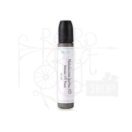 Metaliczna farba 3d, 30 ml - sequin black
