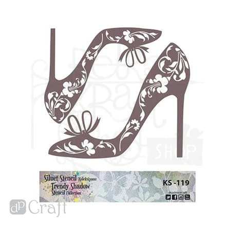 Szablon maska Trendy Shadow 25 cm, Szpilki