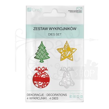 Zestaw wykrojników DP Craft - świąteczne dekoracje, 4 szt.