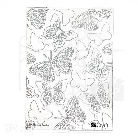 Folder do embossingu 2d - Motyle 13 cm x 18 cm