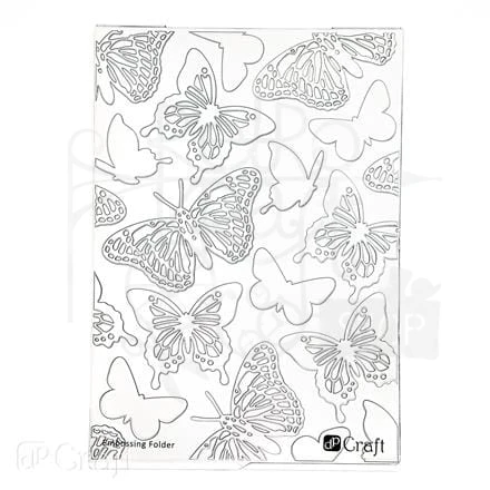 Folder do embossingu 2d - Motyle 13 cm x 18 cm