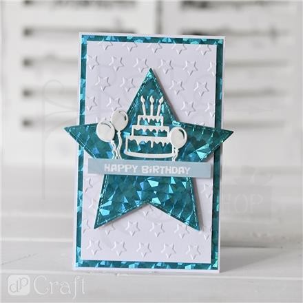 Folder do embossingu 2d - Gwiazdki 13 cm x 18 cm