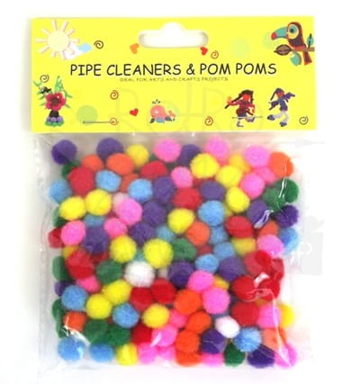 Pomponiki dekoracyjne 10mm kolorowe