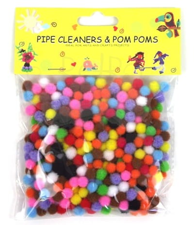 Pomponiki dekoracyjne 6mm kolorowe