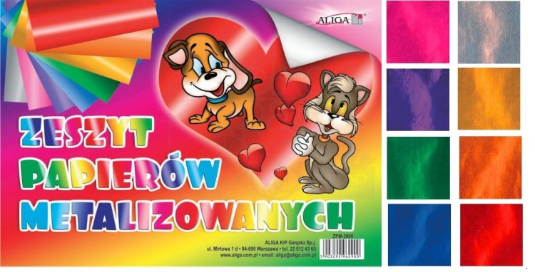 Zeszyt papierów metalizowanych B-5