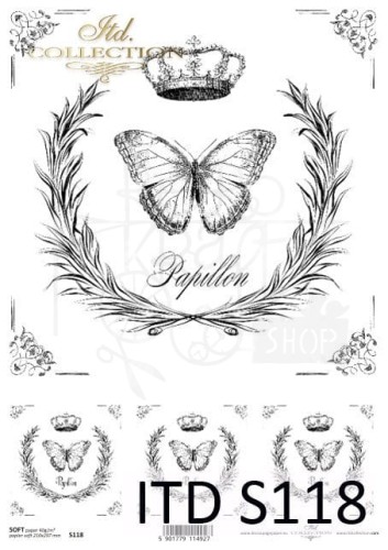 Papier decoupage SOFT ITD S0118