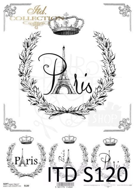 Papier decoupage SOFT ITD S0120