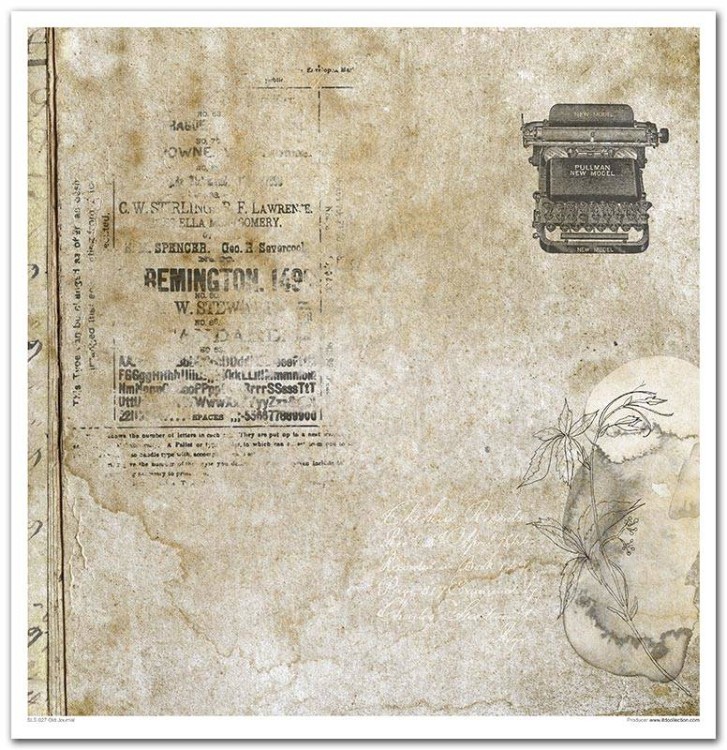 Zestaw do scrapbookingu SLS-027 'Old Journal'