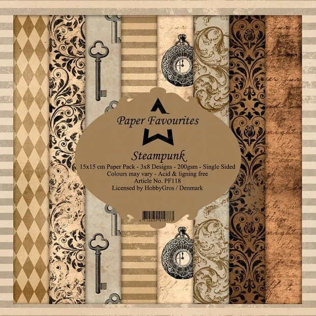 Papiery Dixi 15x15cm Steampunk