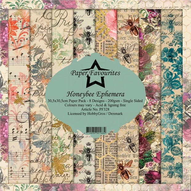 Papiery Dixi 30x30cm Honeybee Ephemera