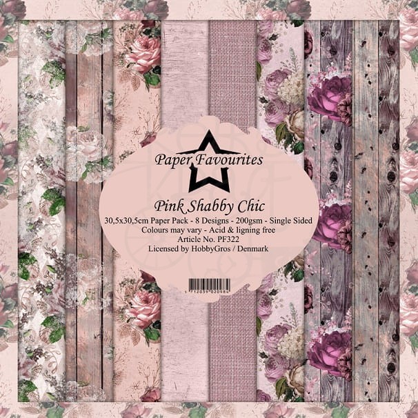 Papiery Dixi 30x30cm Pink Shabby Chic