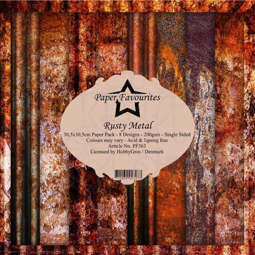 Papiery Dixi 30x30cm Rusty Metal