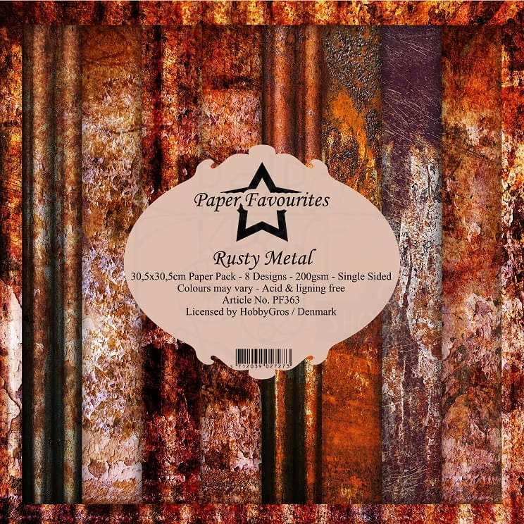 Papiery Dixi 30x30cm Rusty Metal