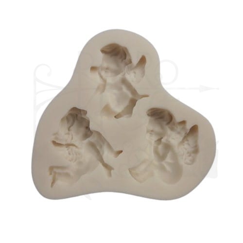 Foremka silikonowa 3 amorki 8x8cm Pentart