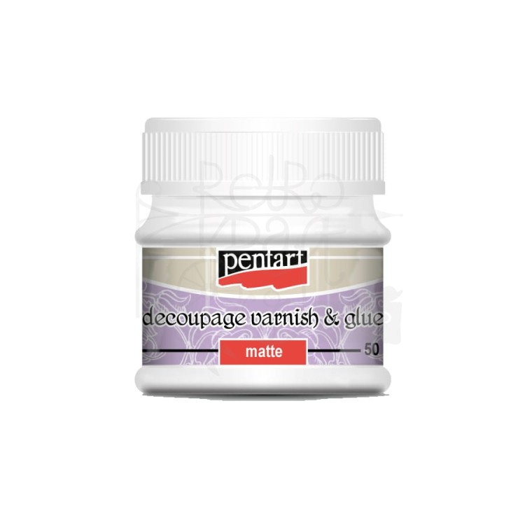 Klej z lakierem, matowy 50ml Pentart