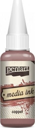 Tusz media ink 20 ml miedziany Pentart