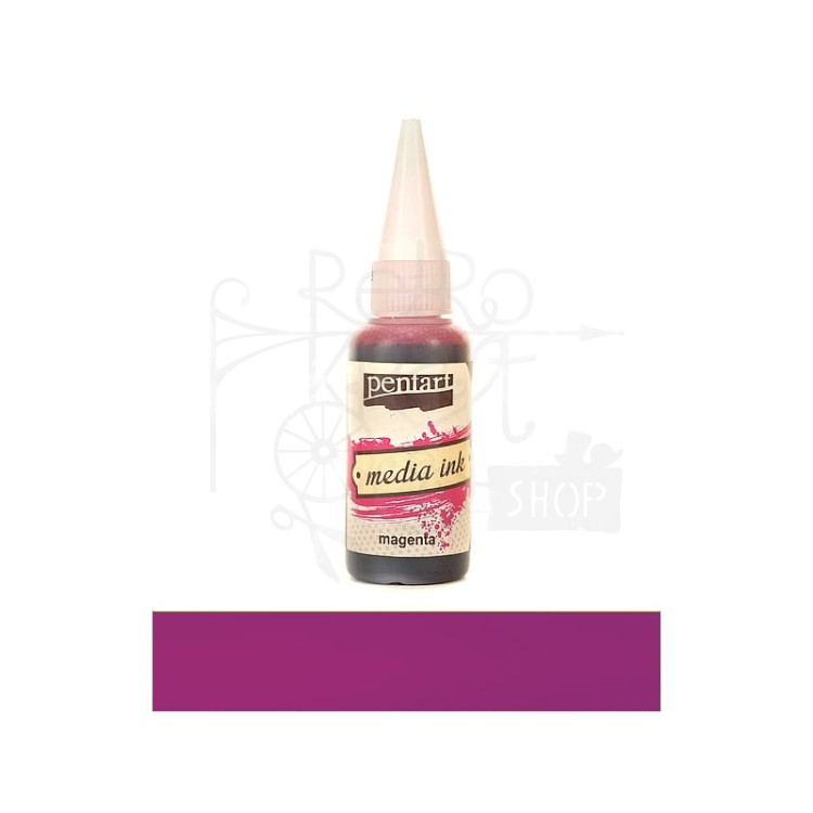 Tusz media ink 20 ml magenta Pentart