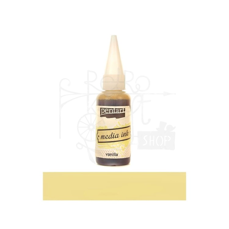 Tusz media ink 20 ml wanilia Pentart