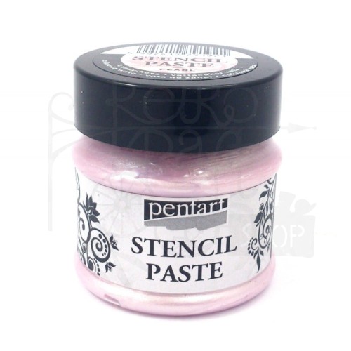 Pasta do szablonów 50ml perłowa wata cukrowa Pentart