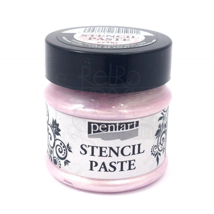 Pasta do szablonów 50ml perłowa wata cukrowa Pentart