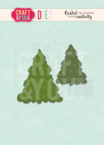 Wykrojnik Christmas trees Choinki