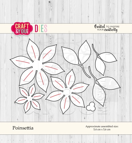 Wykrojnik Poinsetia Poinsecja, gwiazda betlejemska