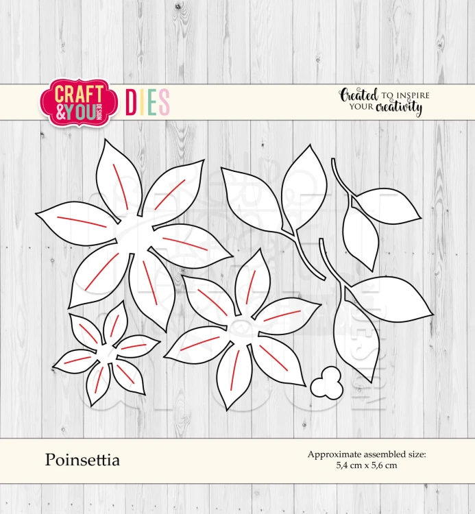 Wykrojnik Poinsetia Poinsecja, gwiazda betlejemska